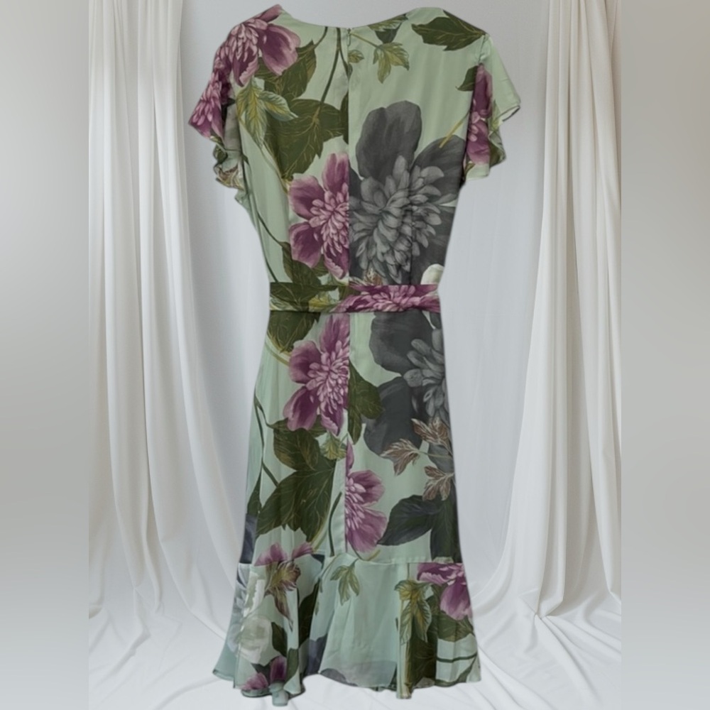Danny & Nicole NWT Chiffon Floral Print Dress - Picture 5 of 12